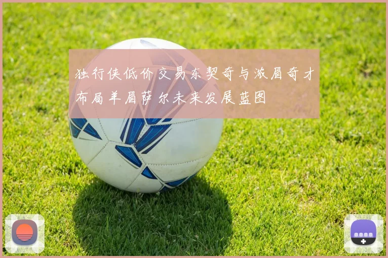 独行侠低价交易东契奇与浓眉奇才布局羊眉萨尔未来发展蓝图
